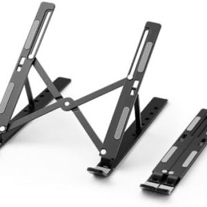 7-Level Aluminium Laptop Stand, Ultra-Thin, Black