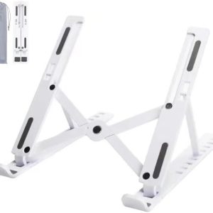 Foldable ABS Laptop Stand with Cooling, White