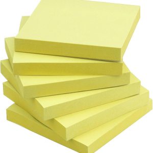 Sticky Notes 3x3 Self-Stick Notes Yellow Color 6 Pads, 100 Sheets/Pad (Yellow)