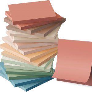 (16 Pack) Sticky Notes 3x3, Vintage Colors, Sticky Pads, Recyclable | Easy to stick for Home, Office, Notebook