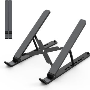 ABS Silicone Laptop Stand, Adjustable, Black