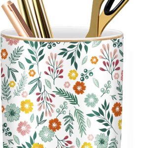 Hexagonal Creative Multifunctional Pen Holder Desk Organiser, White