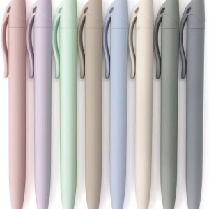 8-Pack Retractable Ballpoint Pens, Smooth Writing, Black Ink | Comfortable Grip, Ideal for Office, School & Everyday Use