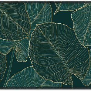 Mouse Pad with Stitched Edge Premium Textured Smooth Precise Operation Waterproof Washable Non-Slip Rubber Base Desktop Protection Mat, 10.2??8.3??0.12 inches, Palm Texture