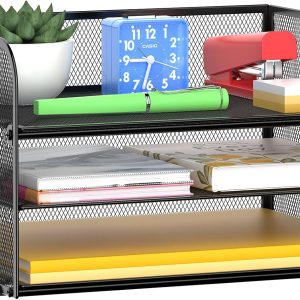 3-Tier Document Organizer Tray with Handles