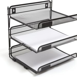 Metal Mesh Document Organizer Rack