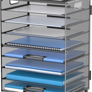 9-Tier Desktop Document Organizer Rack